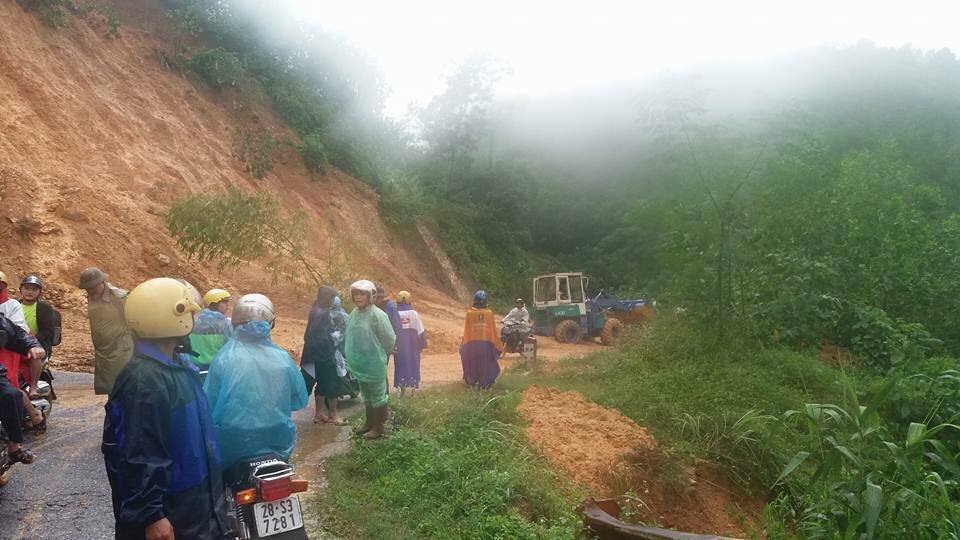Sạt lở tại xã Cao Sơn, huyện Đà Bắc