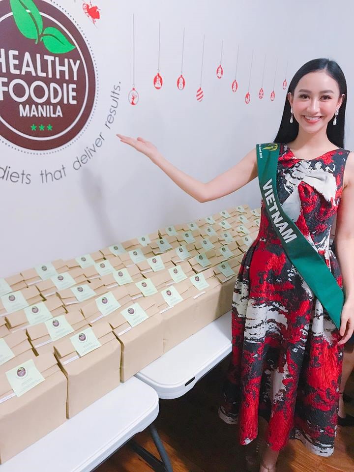 Hà Thu tham gia các hoạt động của cuộc thi. Ảnh: T.L