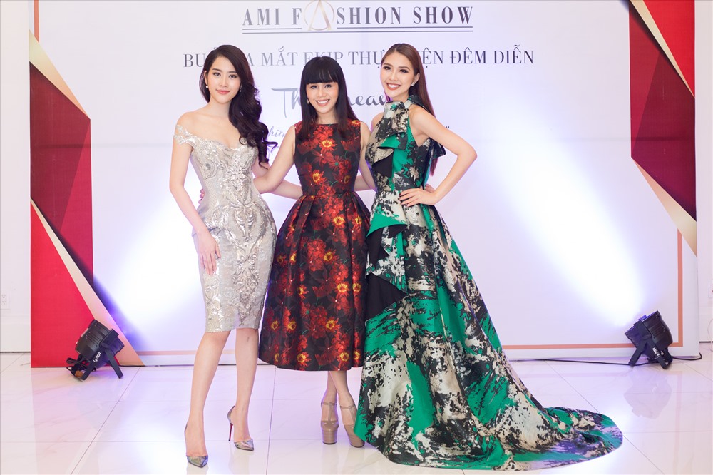 Nam Em, NTK Hằng Nguyễn và Tường Linh. Ảnh: T.L