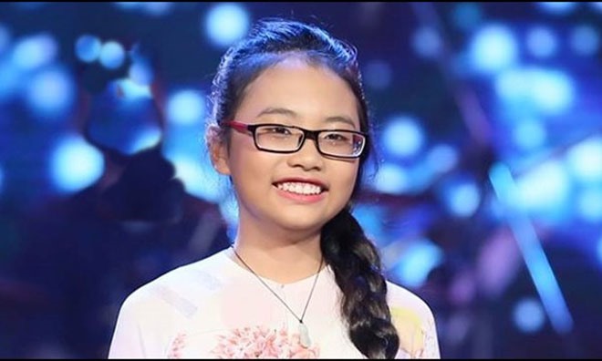 Ca sĩ nhí Phương Mỹ Chi.