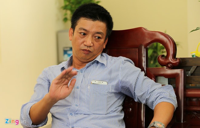 Anh Vũ Hàm Linh - người bị ông Dũng tát vì đi nhầm đường. Ảnh: Quang Anh.