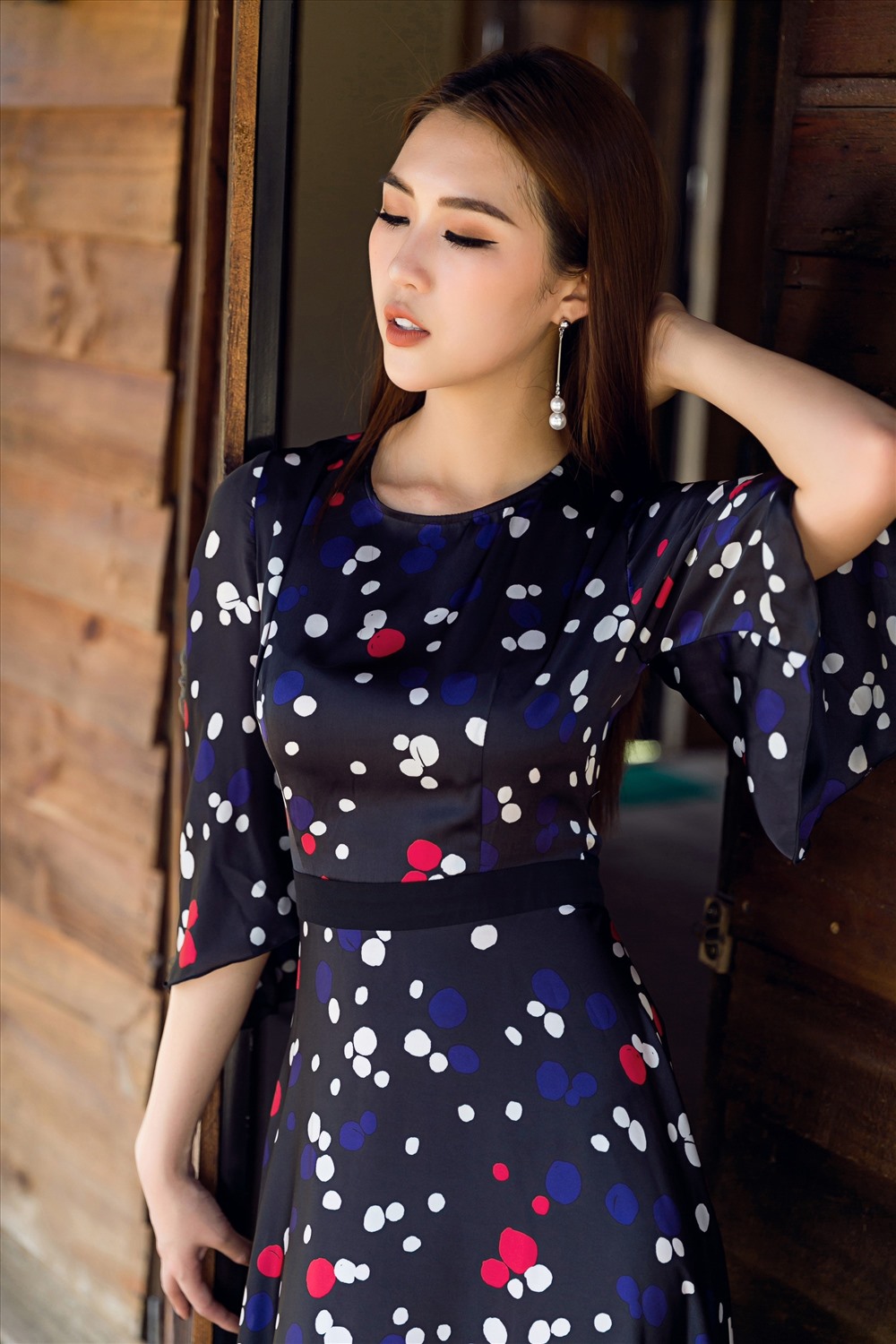 Tường Linh đã sẵn sàng cho cuộc thi. Ảnh: C.N
