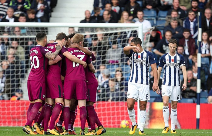 Hàng công của Man City đang đạt hiệu suất cao. Ảnh: Getty.
