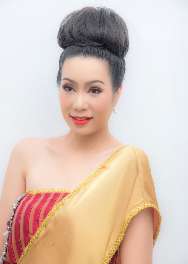 Á hậu Trịnh Kim Chi. Ảnh: Phạm Thiết Mẫn.