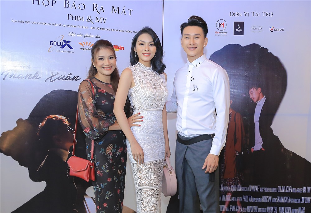 Mẹ con Kiều Trinh- Thanh Tú và Hoàng Kỳ Nam. Ảnh: T.L