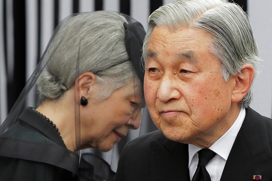 Nhật hoàng Akihito và Hoàng hậu Michiko. Ảnh: Reuters