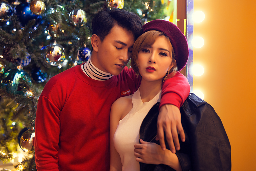 Ca sĩ Hoàng Kỳ Nam và diễn viên Lilly Luta. Ảnh: T.L