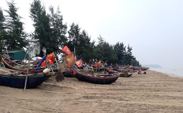 Tại vùng biển, ngư dân cũng hối hả đưa tàu thuyền đi tránh trú bão (Ảnh: HT)
