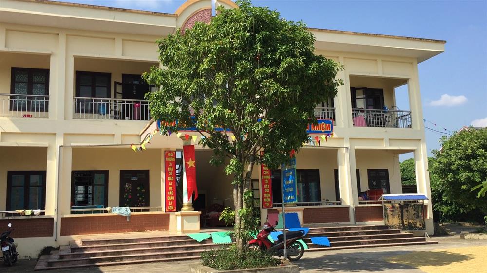 Trường mầm non Hợp Tiến.