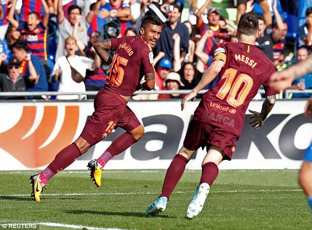 Người Barca đã có cái nhìn khác về Paulinho. Ảnh: Reuters.