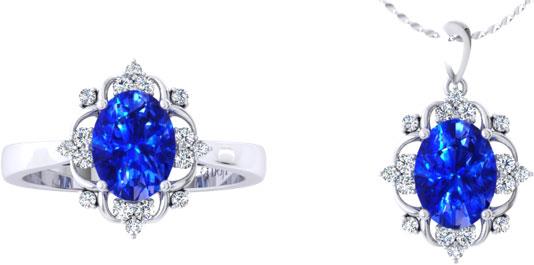 Bộ trang sức Sapphire tinh tế và sang trọng