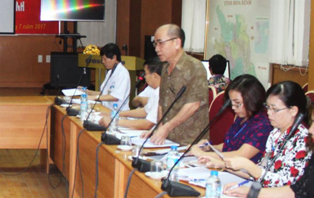 Ông Quách Thiên Tường - Phó Giám đốc Thường trực, phụ trách BVĐK tỉnh Hòa Bình. Ảnh: D.T