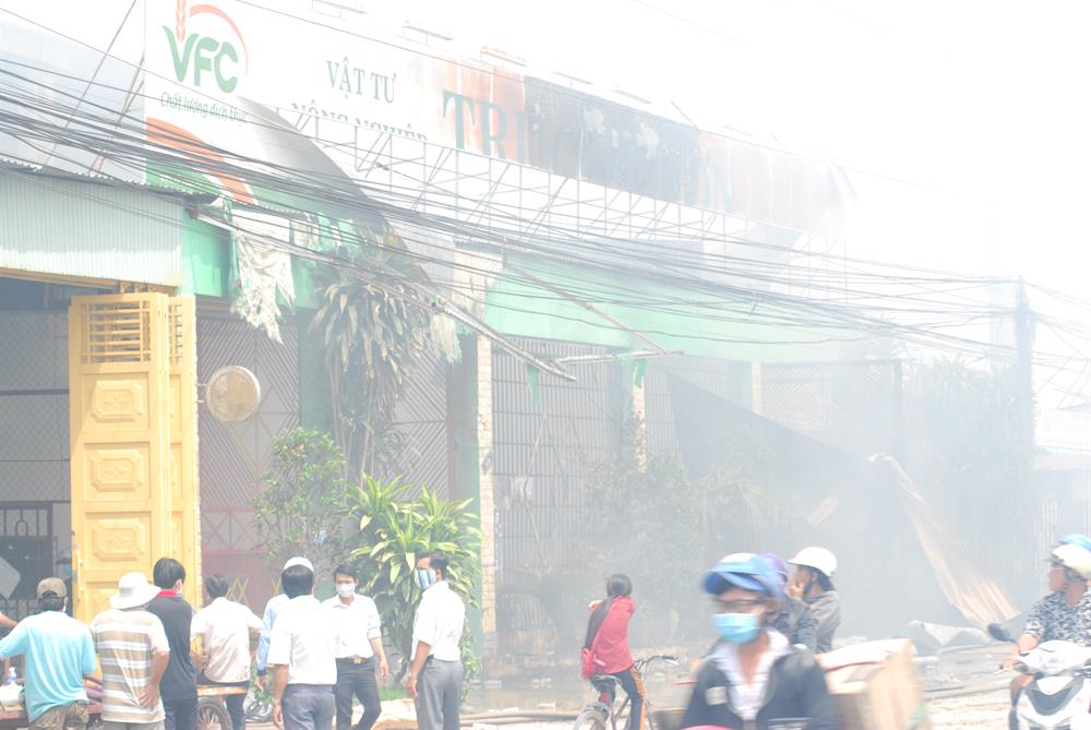 Hiện trường vụ cháy (ảnh: T.A)