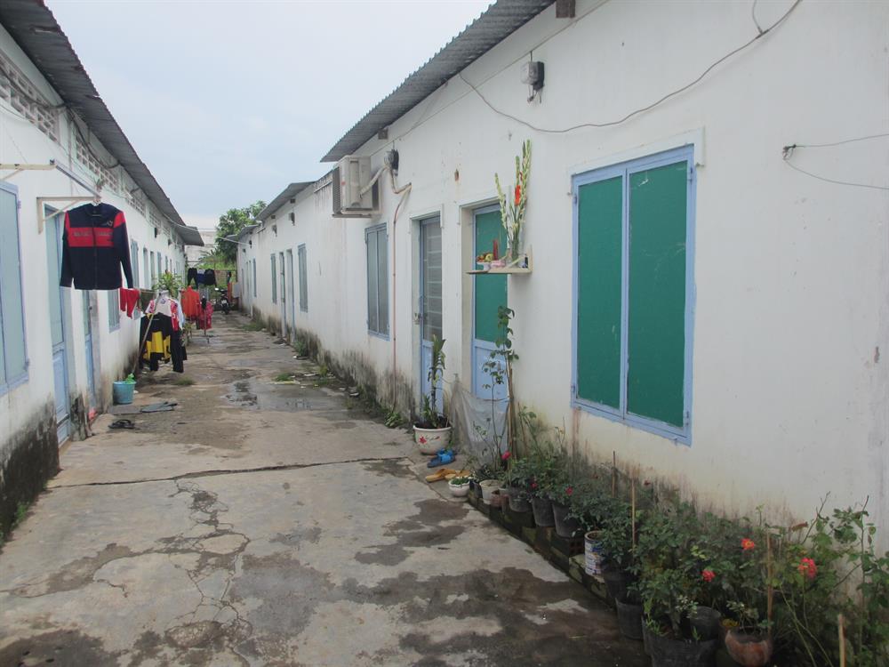 Khu nhà trọ, nơi cháu N. bị bạo hành (ảnh: P.V)