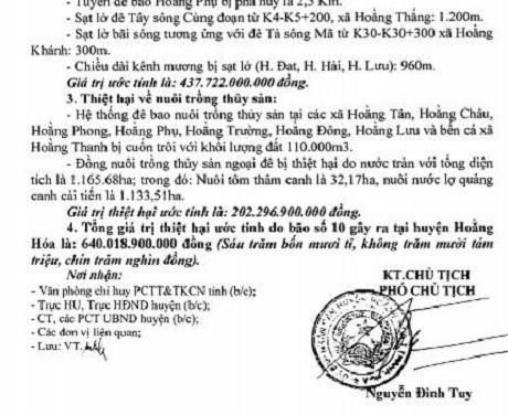 Lần 3: Sau nhiều chỉ đạo còn 640.018.900.000 đồng.