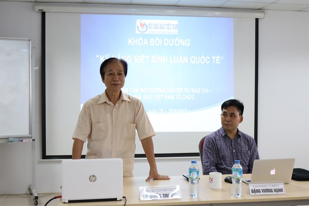 Ông Lê Quốc Trung - Cố vấn cao cấp Trung tâm Bồi dưỡng nghiệp vụ báo chí Hội Nhà báo Việt Nam (VJTC). Ảnh: VJTC