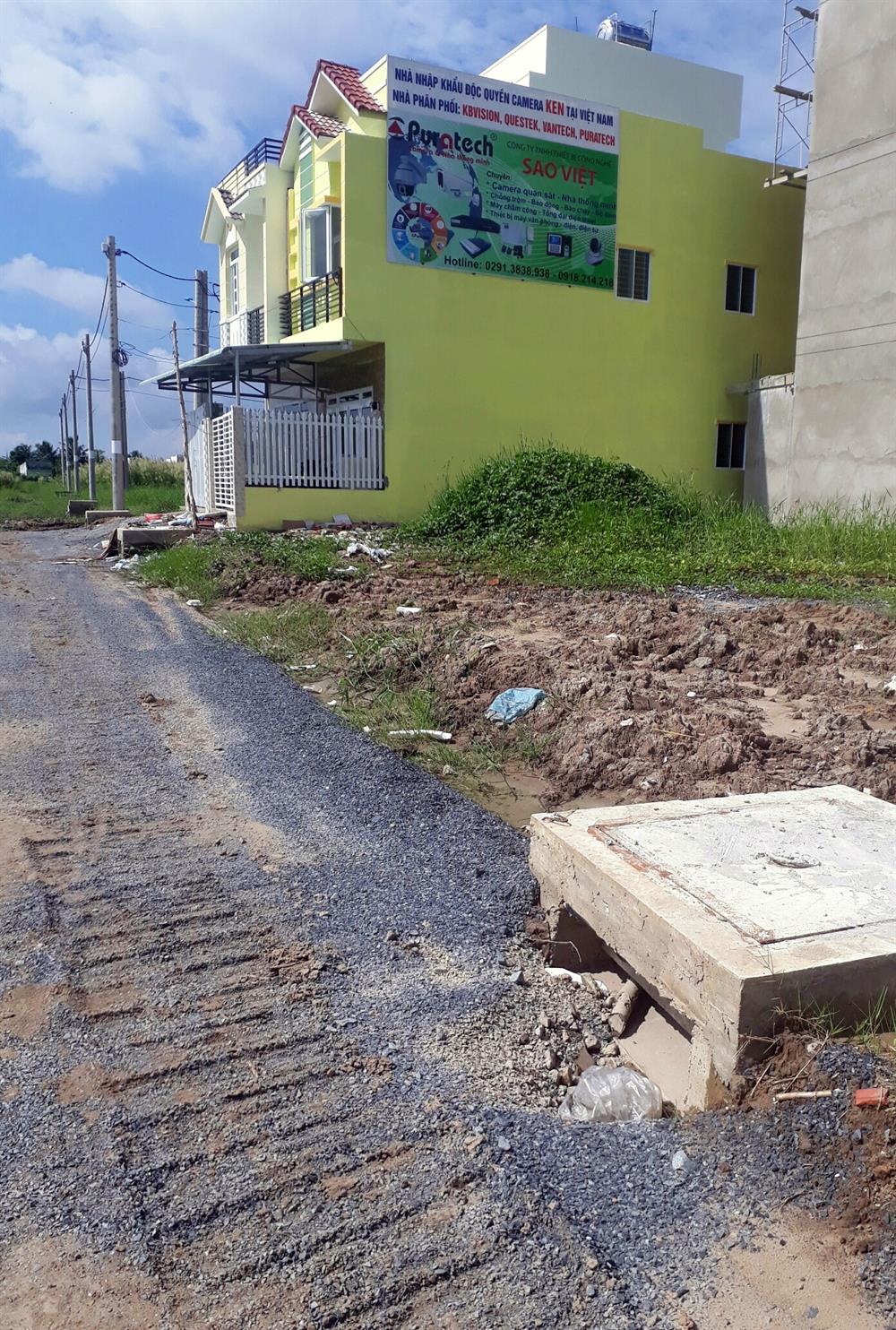 Cty Tràng An đã thu tiền dân nhưng hạ tầng vẫn chưa hoàn chỉnh. Ảnh Nhật Hồ