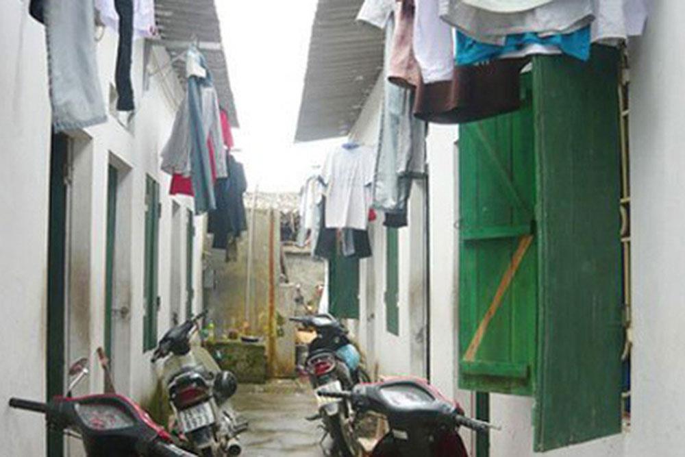 Khu nhà trọ ở quận Cầu Giấy, Hà Nội. Ảnh: T.C.A