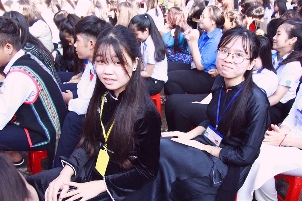 Các học sinh đồng bào tại trường Nơ Trang Lơng (Đắk Lắk) thuộc dân tộc Ê đê, Mơ nông, Tày, Nùng, Thái… Ảnh: T.D