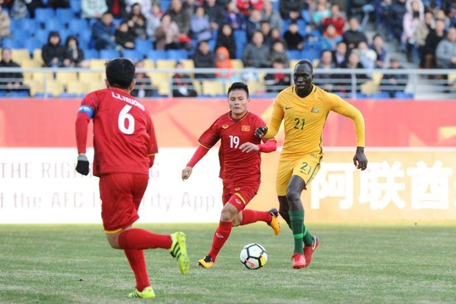 Quang Hải lập công để giúp U23 Việt Nam làm nên kì tích tại VCK U23 Châu Á. Ảnh: M.T