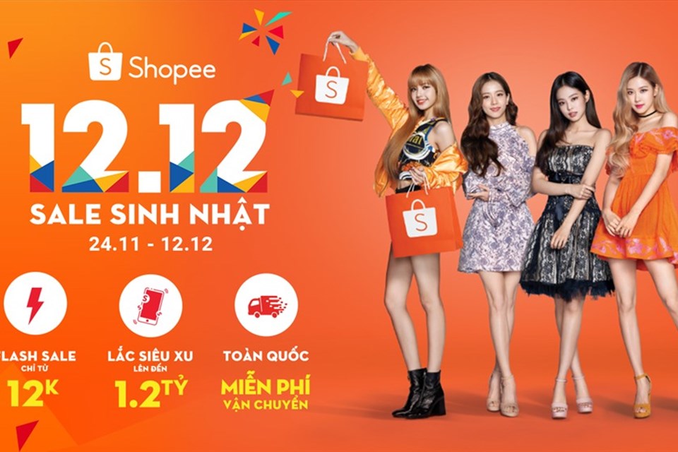 Shopee khởi động sự kiện 12.12 Shopee Sale Sinh Nhật Shopee khởi động sự kiện 12.12 Shopee Sale Sinh Nhật