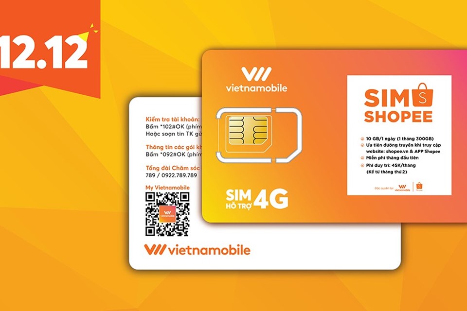 Vietnamobile và Shopee ra mắt SIM độc quyền ưu đãi 10GB/ngày Vietnamobile và Shopee ra mắt SIM độc quyền ưu đãi 10GB/ngày