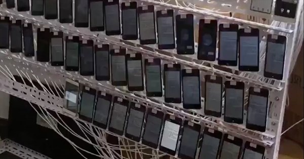 Mục sở thị trang trại cày view ảo với 10.000 chiếc điện thoại của Trung Quốc