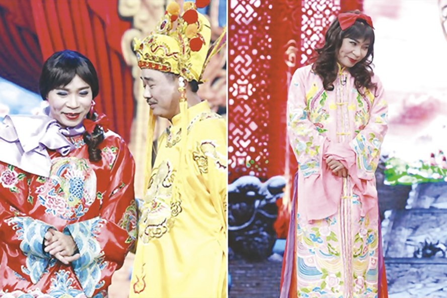 Cô Đẩu - nhân vật gây tranh cãi nhiều nhất trong "Táo quân 2018". Ảnh: T.L