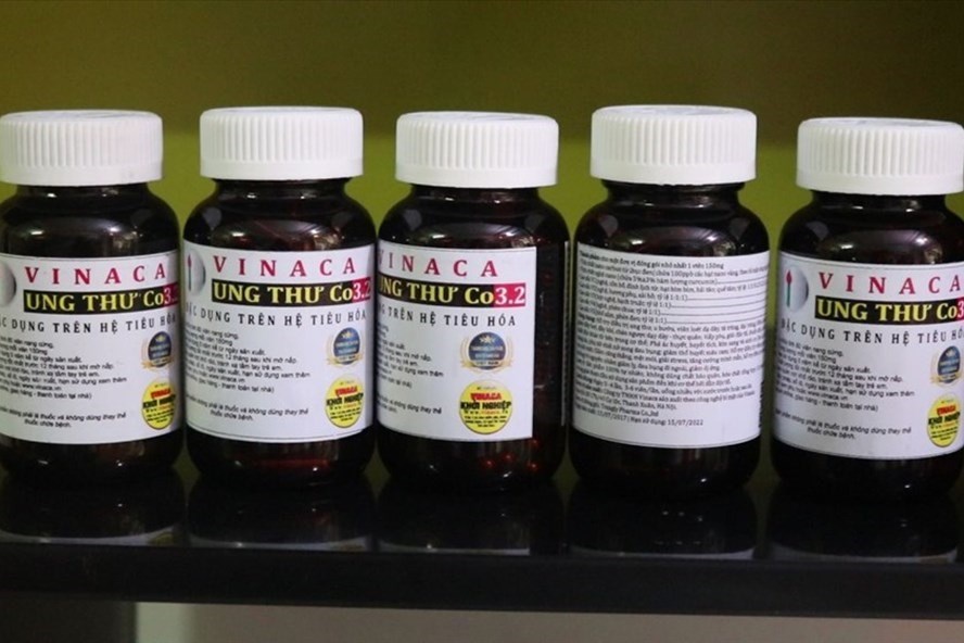Sản phẩm mang tên Vinaca Äã bá» thu há»i trên toà n quá»c Äá» kiá»m Äá»nh thà nh phần.