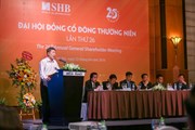 SHB sẽ xin ý kiến cổ đông để phát hành cổ phiếu tăng vốn điều lệ SHB sẽ xin ý kiến cổ đông để phát hành cổ phiếu tăng vốn điều lệ