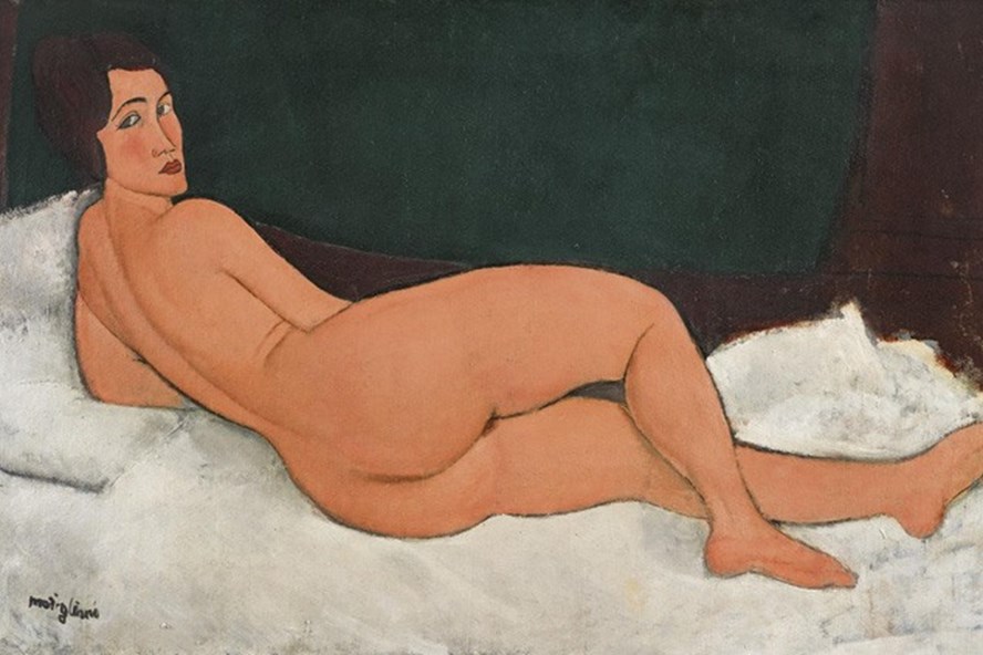 Bức tranh "Nu couché" của Amedeo Modigliani - Ảnh: SOTHEBY’S/AP