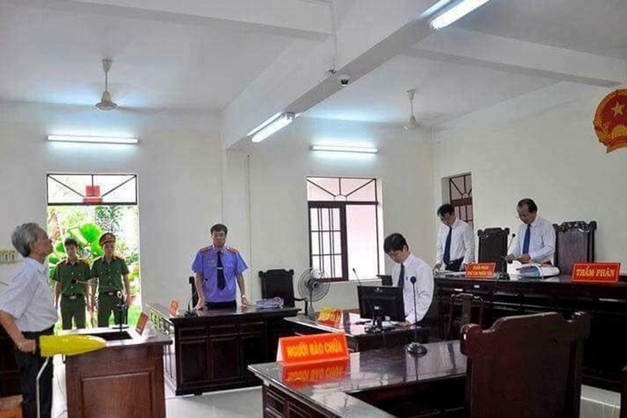 Bị cáo Nguyễn Khắc Thủy tại phiên tòa phúc thẩm