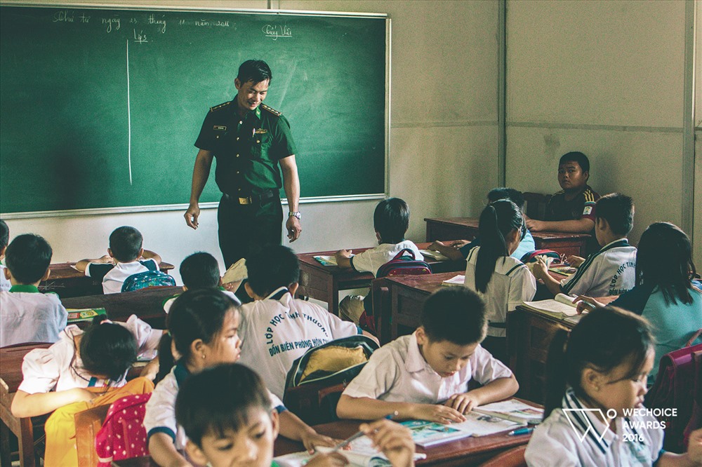 Lớp học của thầy gi&aacute;o Phục. Ảnh: BTC WeChoice Awards 2016