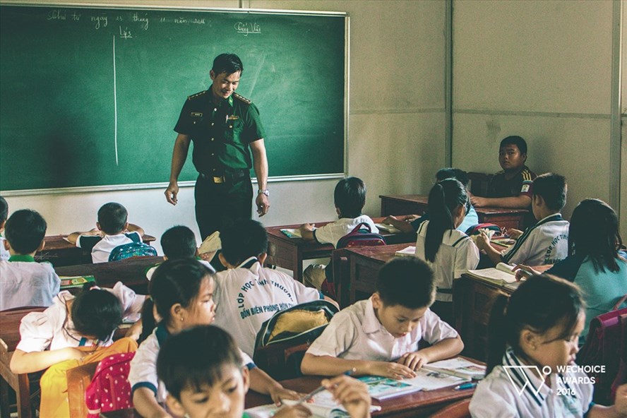 Lớp học của thầy giáo Phục. Ảnh: BTC WeChoice Awards 2016