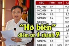 Gian lận thi cử ở Hà Giang: Hàng trăm bài thi được “hô biến” điểm từ 1 thành 9