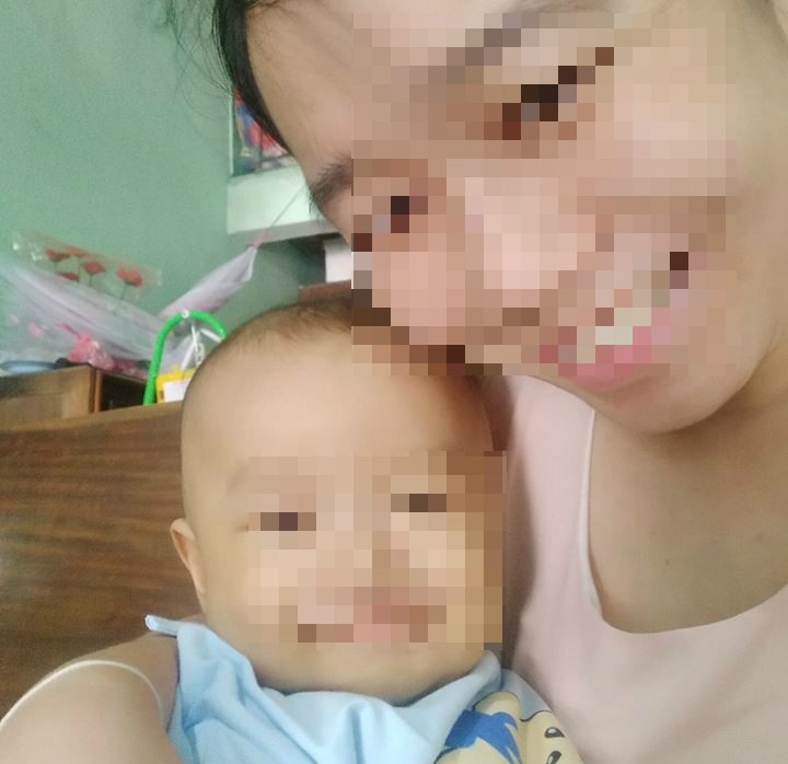 BÃ© P máº¡nh khá»e, cÆ°á»i ÄÃ¹a trong vÃ²ng tay máº¹ trÆ°á»c ÄÃ³. áº¢nh: GÄCC