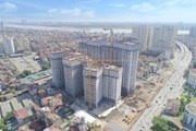 Tòa căn hộ đầu tiên của dự án Imperia Sky Garden đã cất nóc Tòa căn hộ đầu tiên của dự án Imperia Sky Garden đã cất nóc