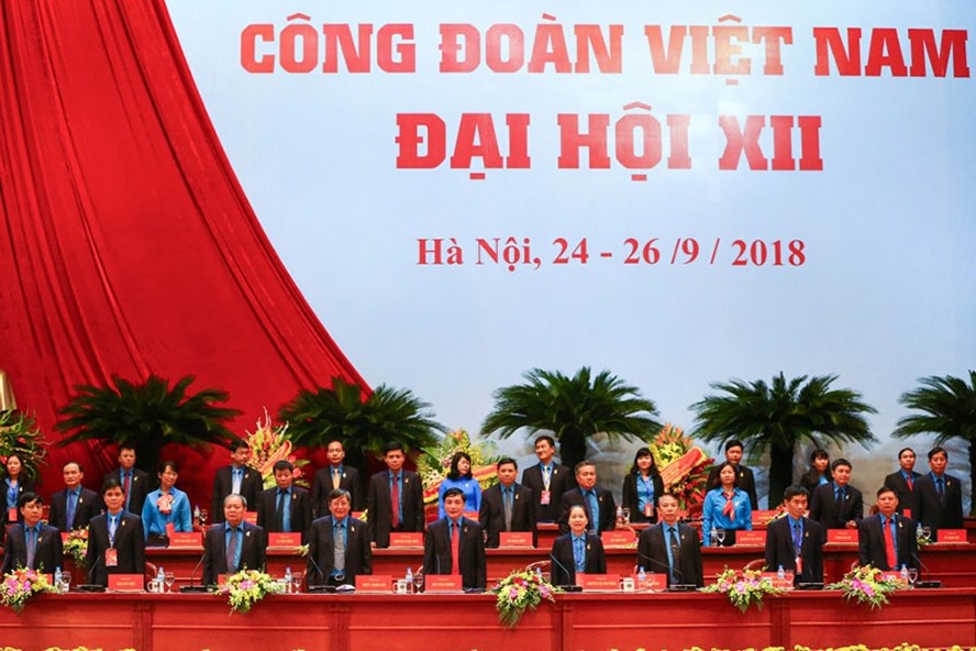 ÄoÃ n Chá»§ tá»ch Äáº¡i há»i XII CÃ´ng ÄoÃ n Viá»t Nam ra máº¯t Äáº¡i há»i. áº¢nh: SÆ N TÃNG