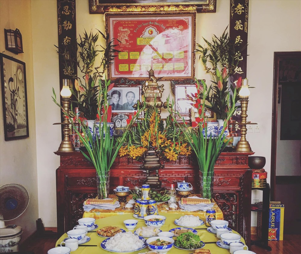 bài trí, bàn thờ, đồ cúng