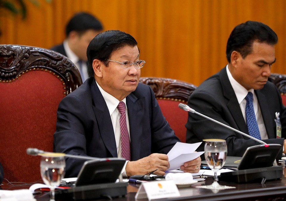 Thủ tướng Lào Thongloun Sisoulith. Ảnh: Sơn Tùng.