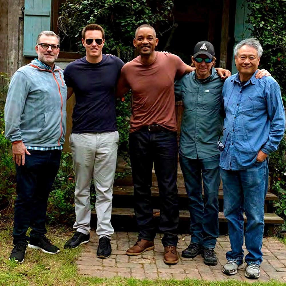 Gemini Man là sự kết hợp giữa Lý An (ngoài cùng bên phải) và Will Smith (đứng giữa). Ảnh: IMBD.