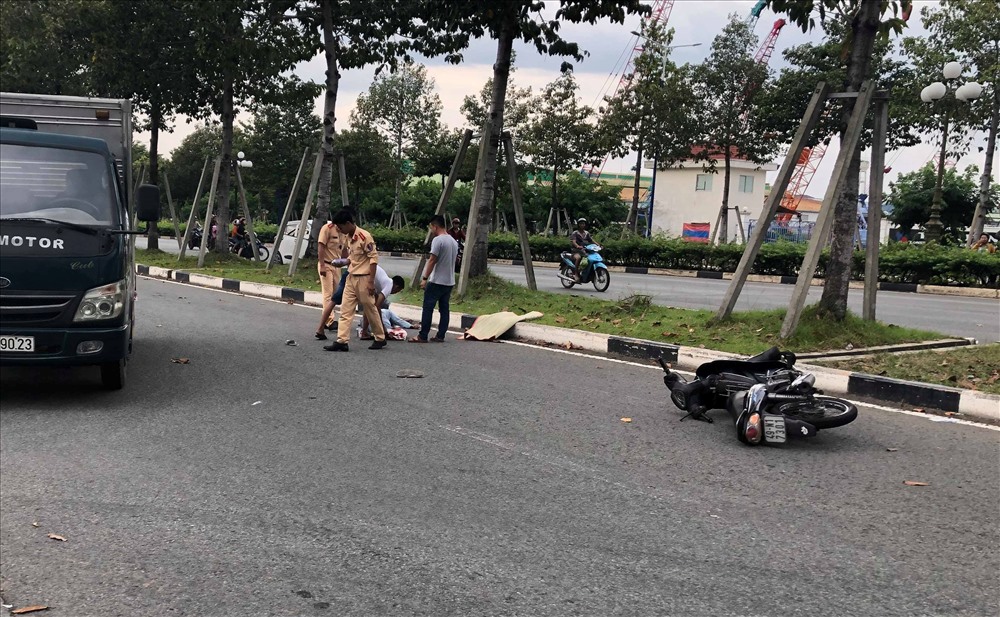 Hiện trường vụ tai nạn - Ảnh: Đ.T