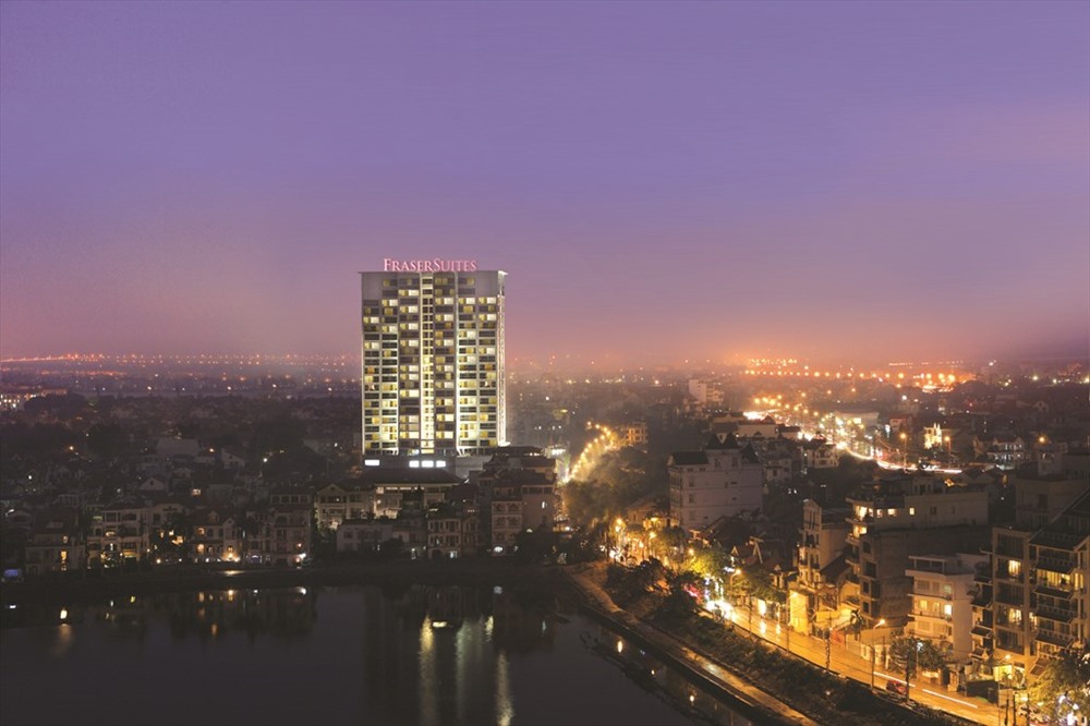 Fraser Suites Hanoi tọa lạc ngay trung tâm quận Tây Hồ, Hà Nội