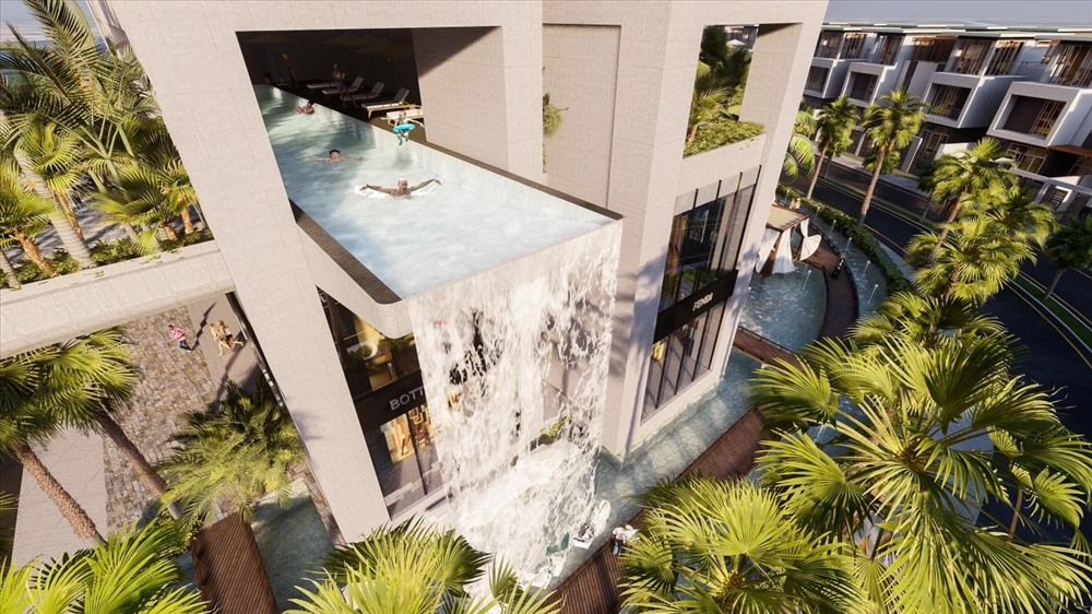 Sunshine City Sài Gòn có tới 12.000 m2 mặt nước.