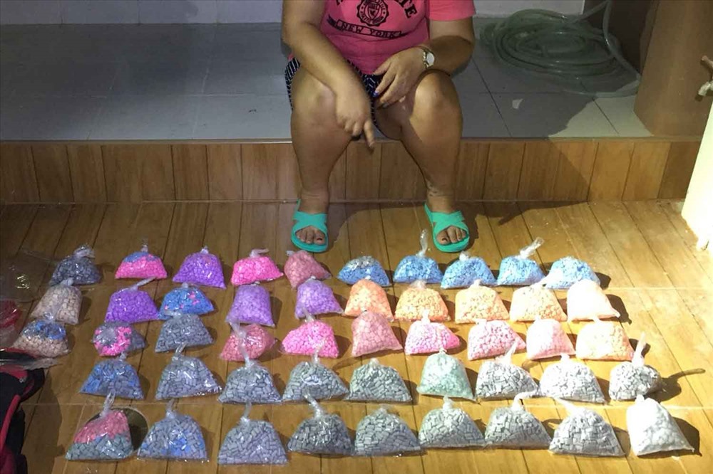 Thái Lan bắt được 28.000 viên thuốc lắc hình dạng các nhân vật hoạt hình vào ngày 8.10. Ảnh: Bangkok Post.