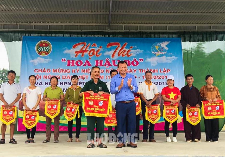 Theo anh Luân, “hoa khôi” cuộc thi năm nay thuộc về cô bò của ông Hồ Lê Đinh Nguyện - chi hội 7. Ảnh: NVCC