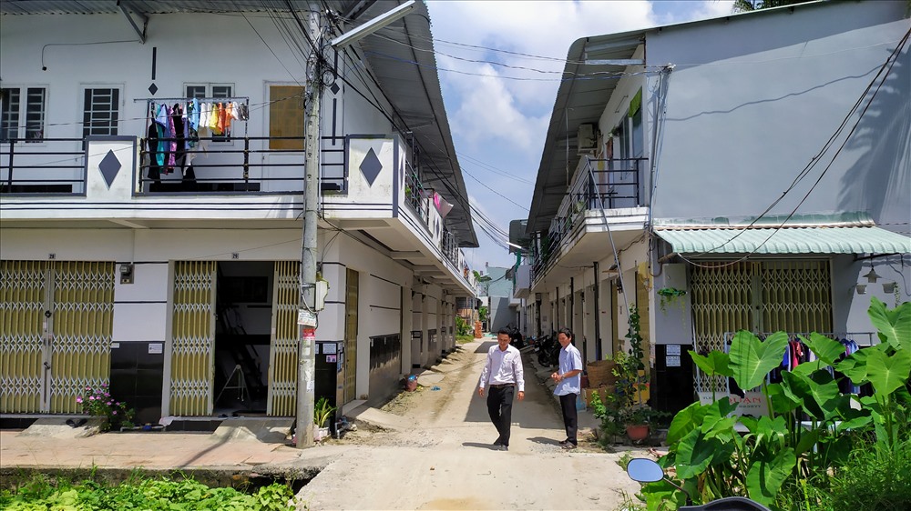 Một khu dân cư tự phát ở Bình Thủy