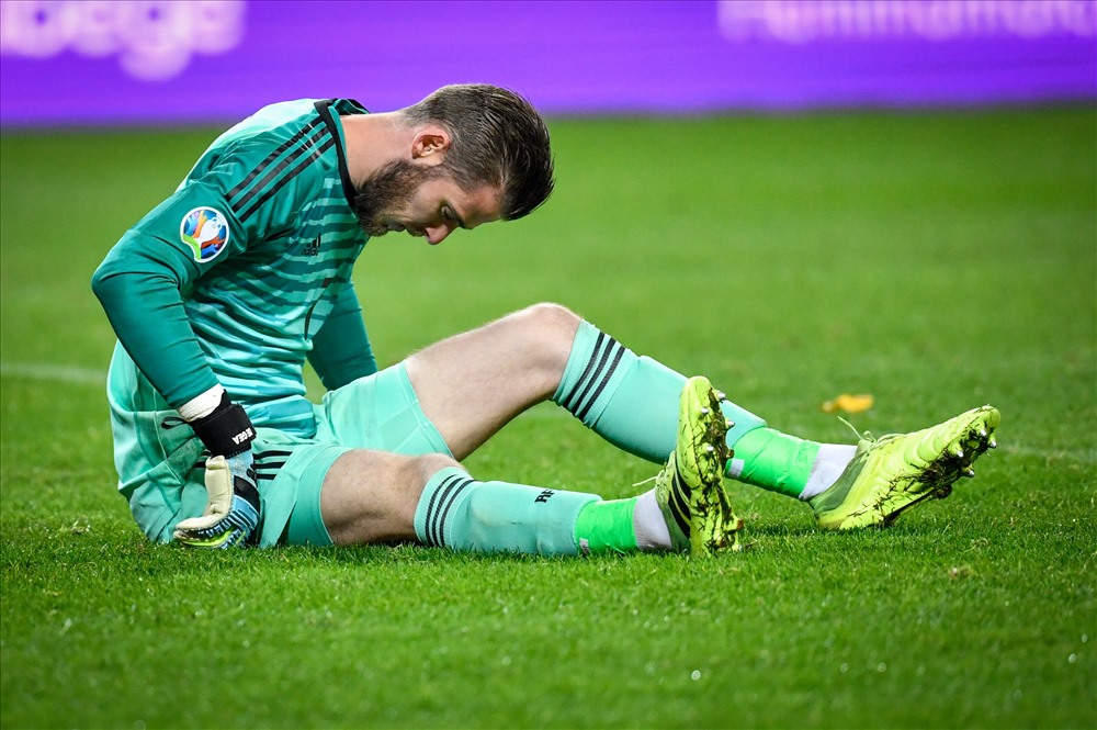 De Gea chấn thương. Ảnh: The Sun.