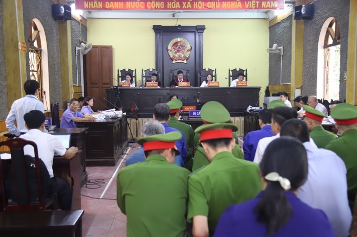 Quang cảnh phiên tòa. Ảnh: C.N