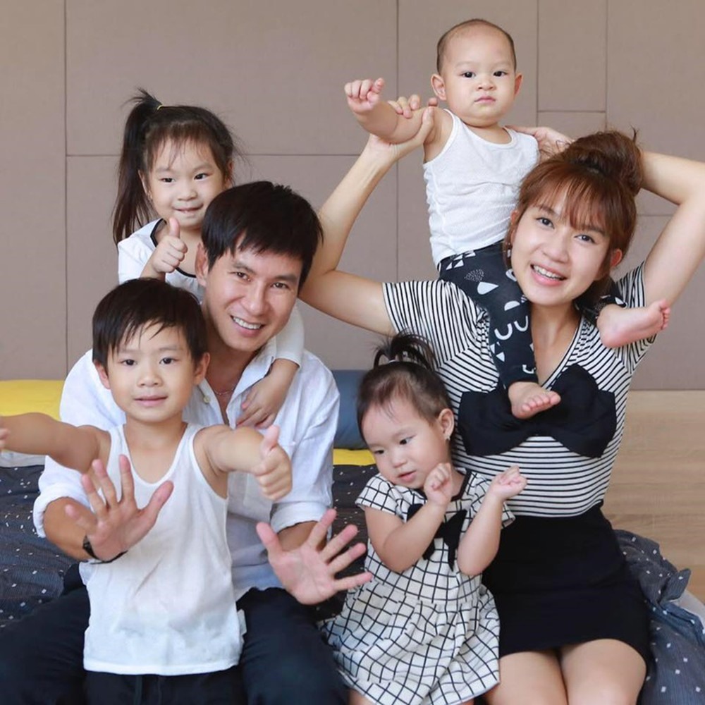 Gia đình nhỏ của Minh Hà. Ảnh: ST